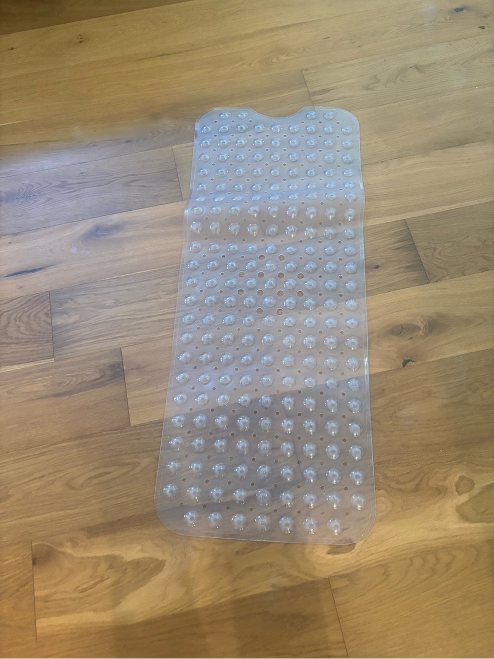 Clear Non-Slip Bath Mat with Suction Dots - Transparent